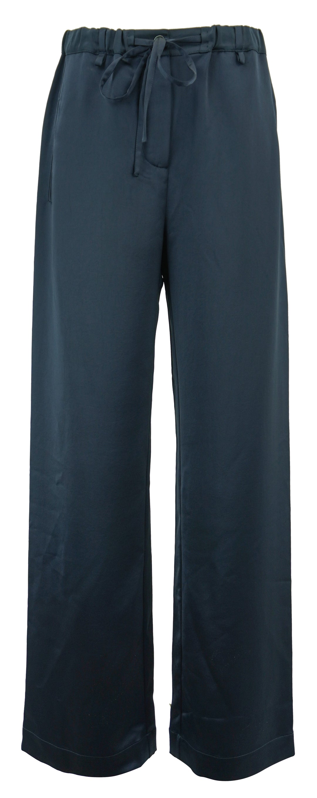 Proenza Schouler White Label Satin Magnus Pants in Ink - Discounts on Proenza Schouler White Label at UAL