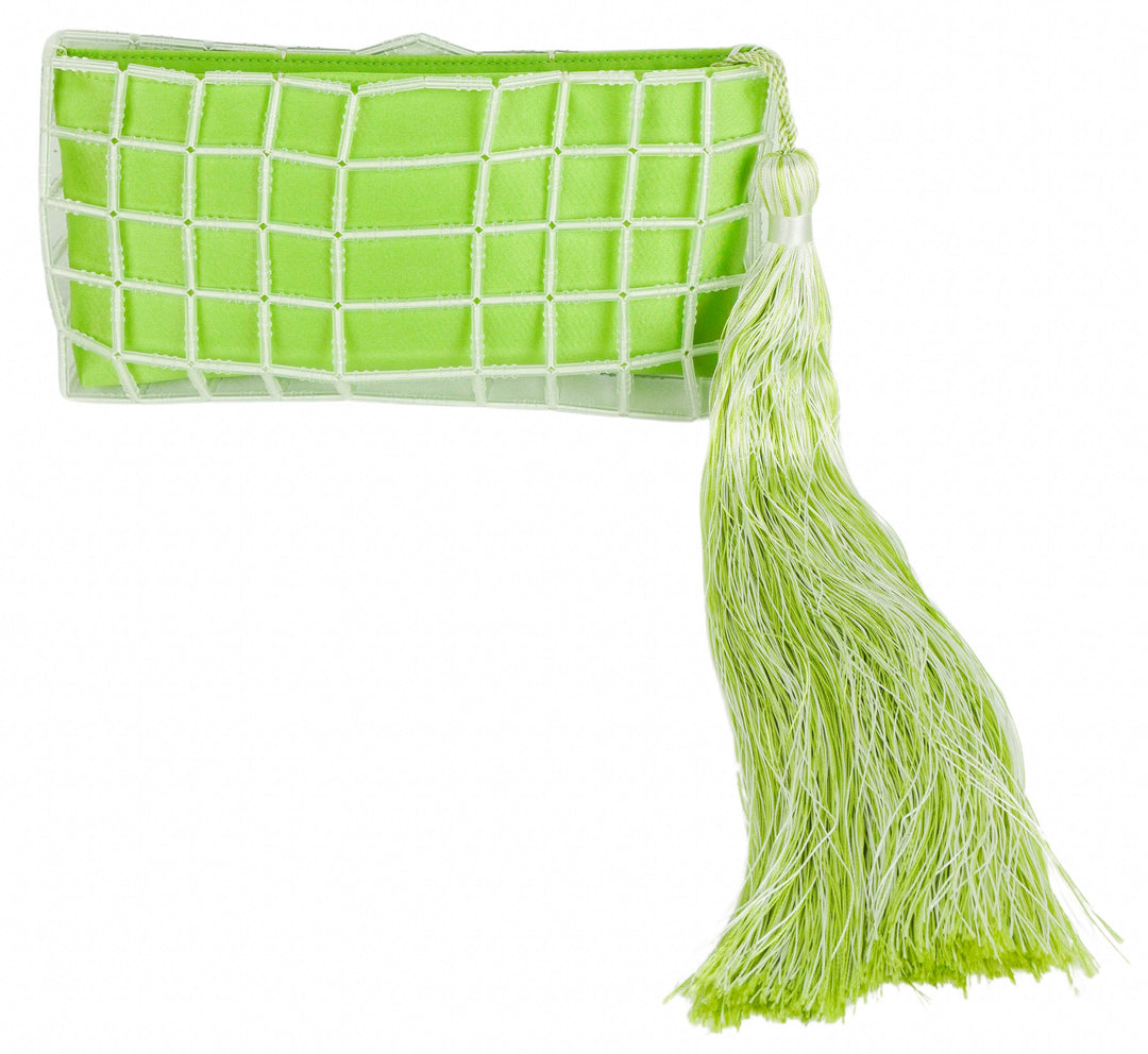 Carolina Santo Domingo Stella Clutch in Jade - Discounts on Carolina Santo Domingo at UAL