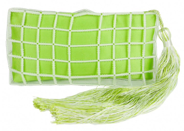 Carolina Santo Domingo Stella Clutch in Jade - Discounts on Carolina Santo Domingo at UAL