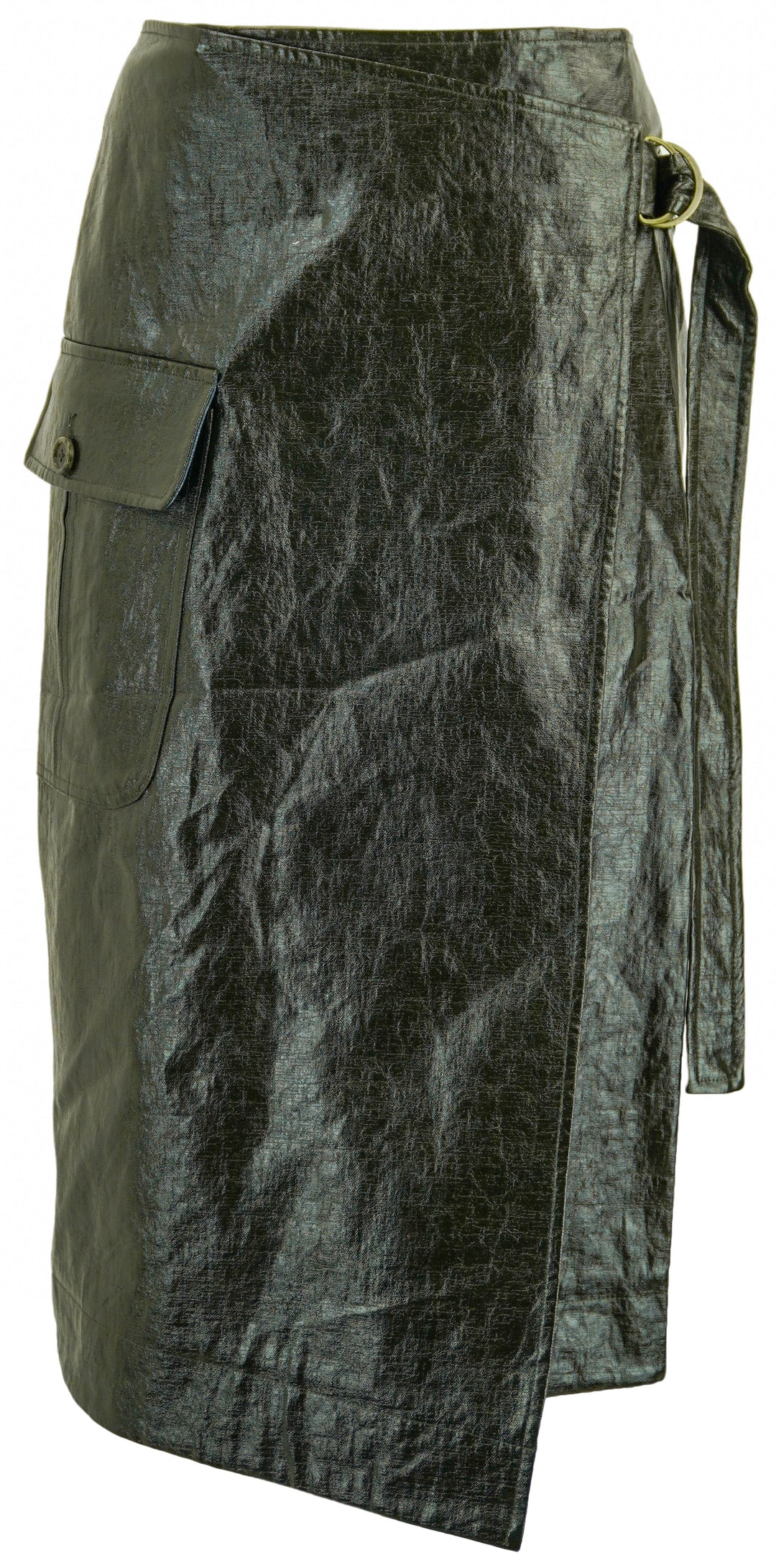 Ulla Johnson Coated Mila Skirt in Cypress - Discounts on Ulla Johnson at UAL