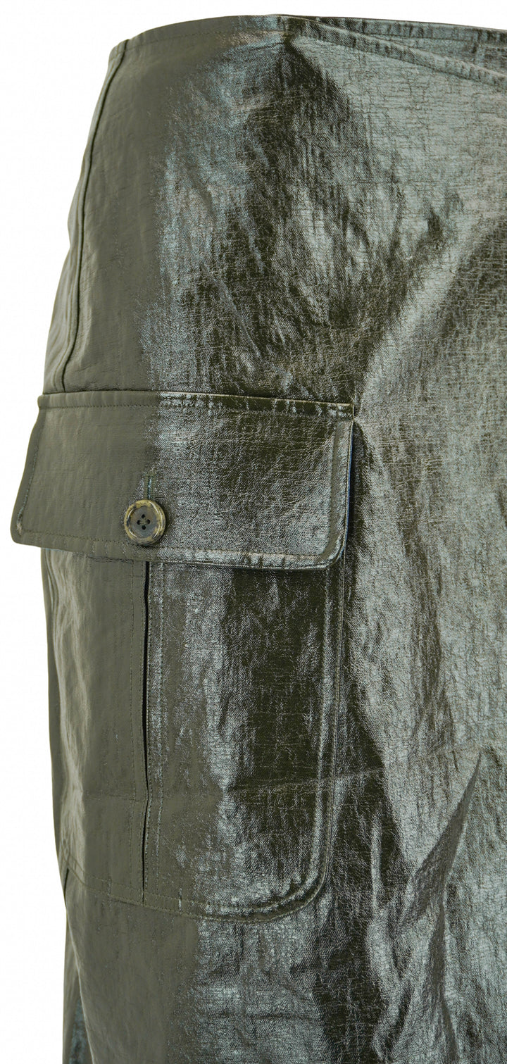 Ulla Johnson Coated Mila Skirt in Cypress - Discounts on Ulla Johnson at UAL