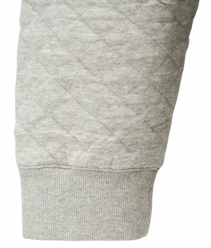 Faherty Epic Quilted Pullover in Oatmeal Melange - Discounts on Faherty at UAL
