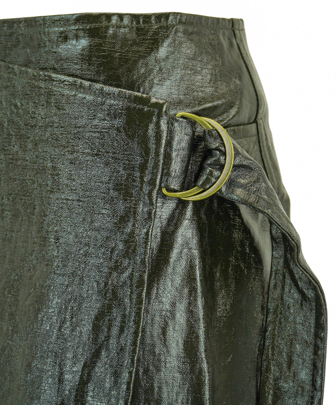 Ulla Johnson Coated Mila Skirt in Cypress - Discounts on Ulla Johnson at UAL