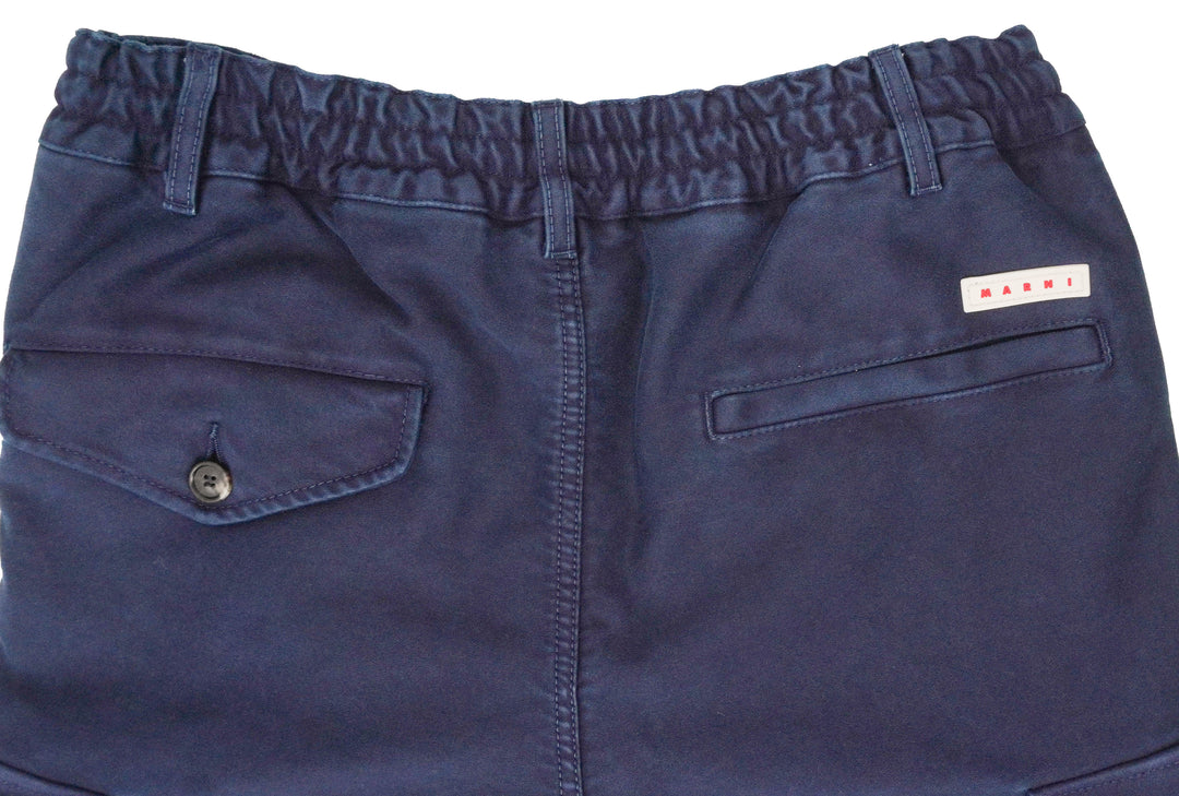 Marni Cargo Trousers in Navy - Discounts on MARNI at UAL