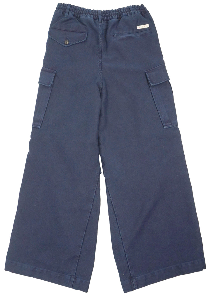 Marni Cargo Trousers in Navy - Discounts on MARNI at UAL