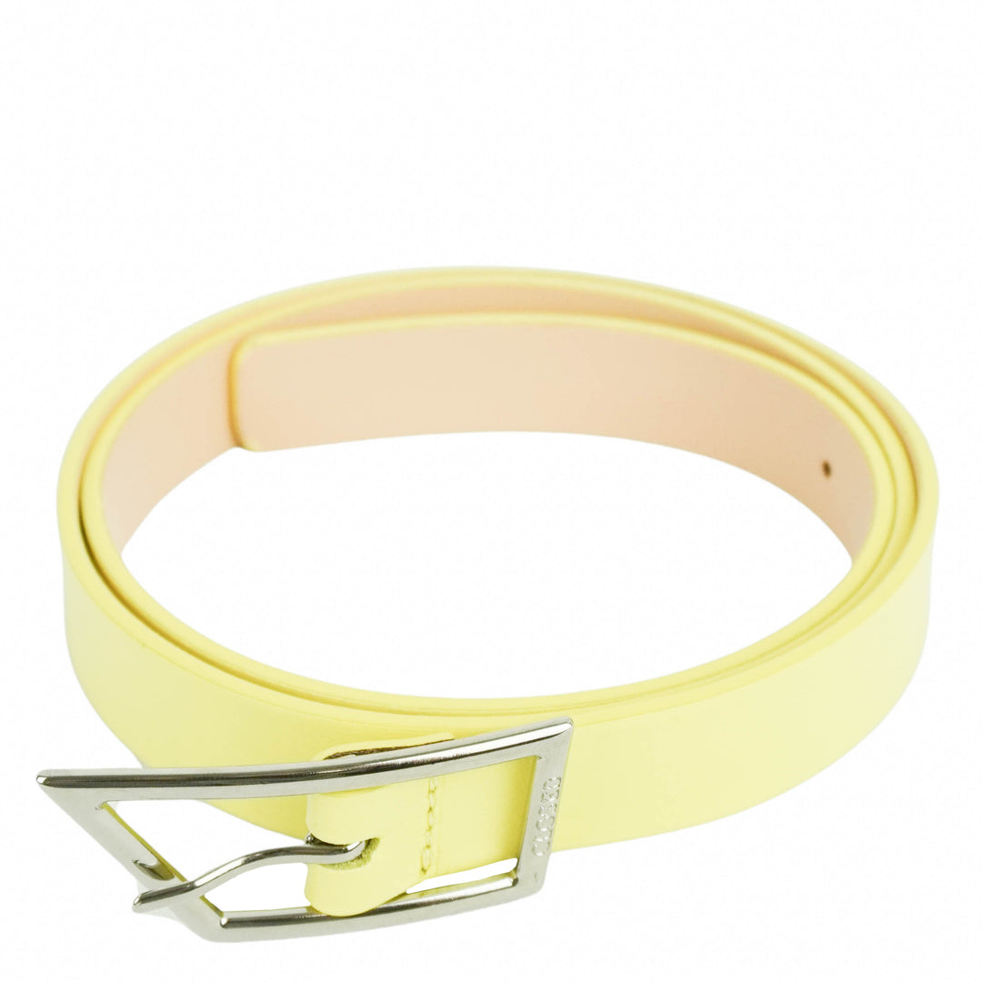 Closed Leather Belt in Yellow - Discounts on Closed at UAL