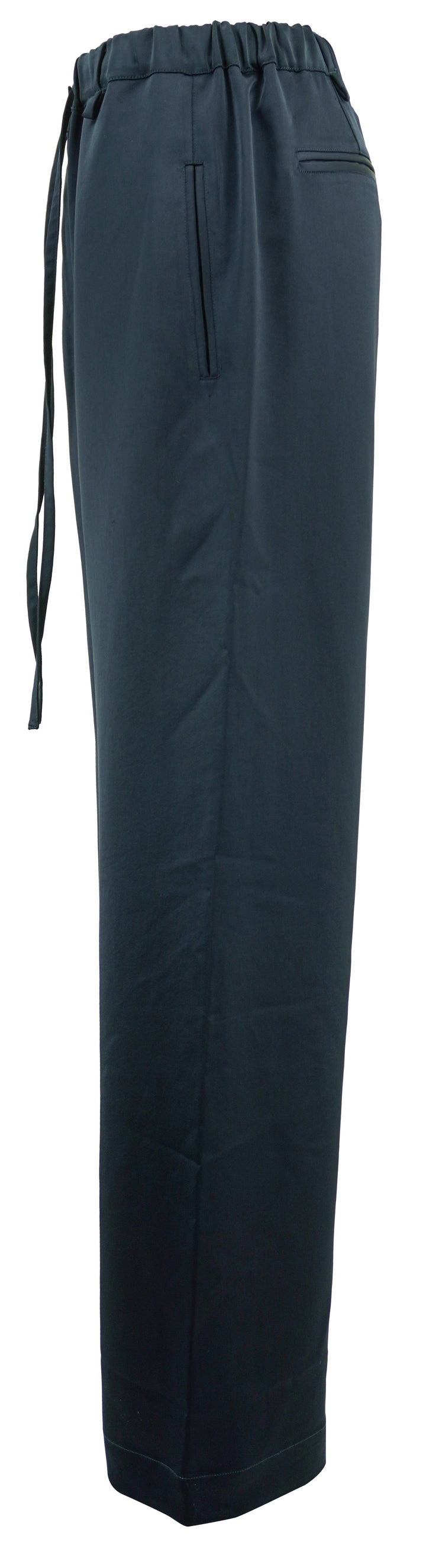 Proenza Schouler White Label Satin Magnus Pants in Ink - Discounts on Proenza Schouler White Label at UAL