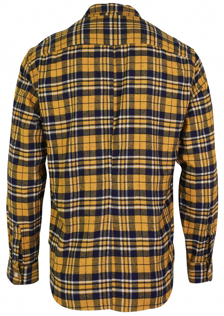 Frank & Eileen Finbar Shirt in Yellow and Navy Plaid - Discounts on Frank & Eileen at UAL