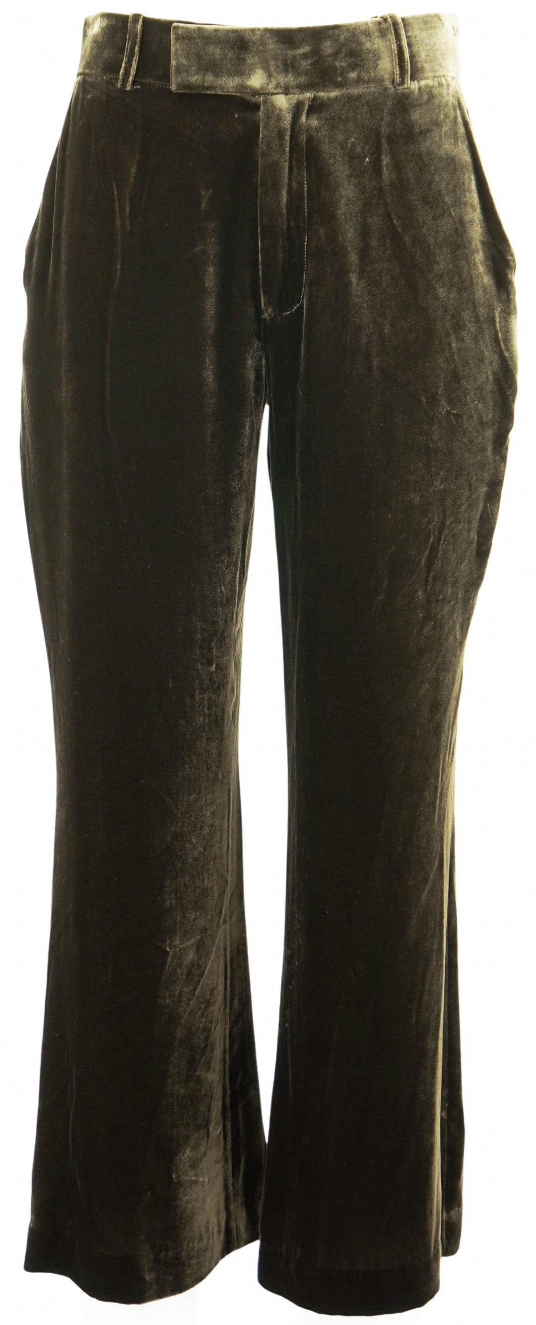 Frame Velvet Flared Trousers in Espresso - Discounts on Frame at UAL
