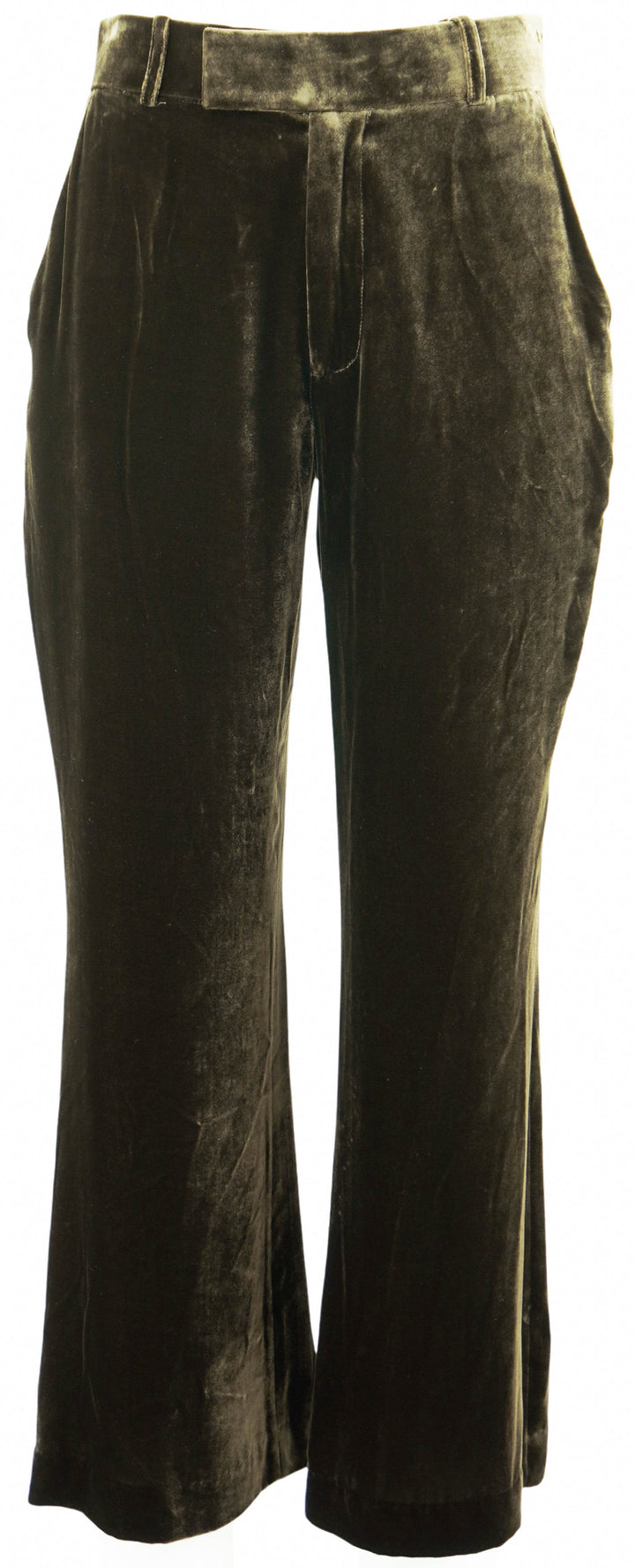 Frame Velvet Flared Trousers in Espresso - Discounts on Frame at UAL