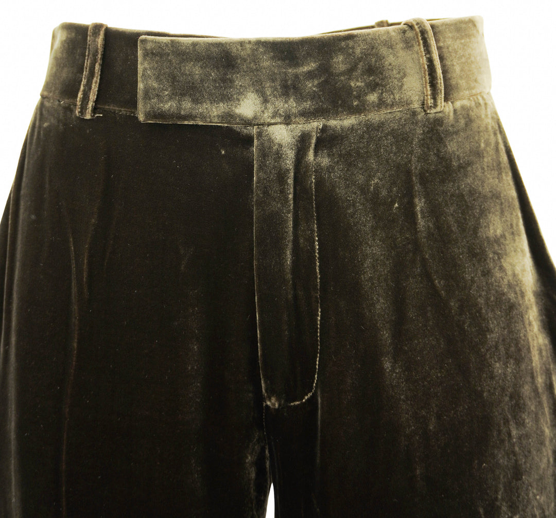 Frame Velvet Flared Trousers in Espresso - Discounts on Frame at UAL
