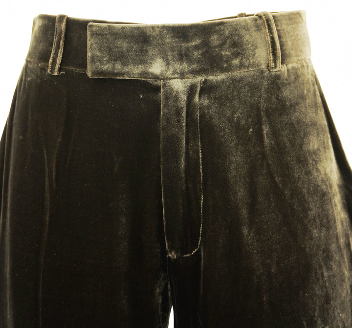 Frame Velvet Flared Trousers in Espresso - Discounts on Frame at UAL