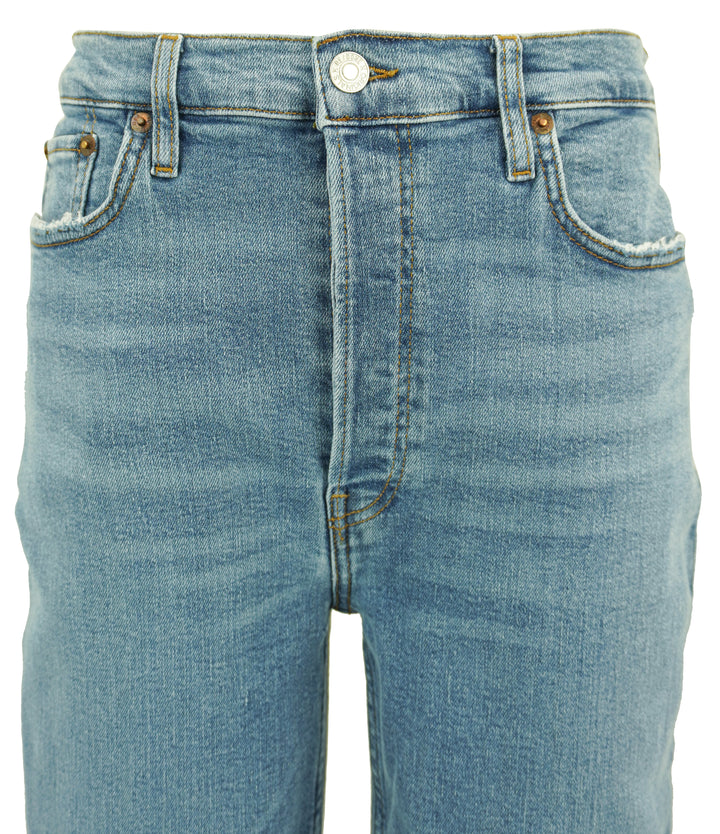 Re/Done 70s Stove Pipe Jeans in Destroyed Dawn - Discounts on RE/DONE at UAL