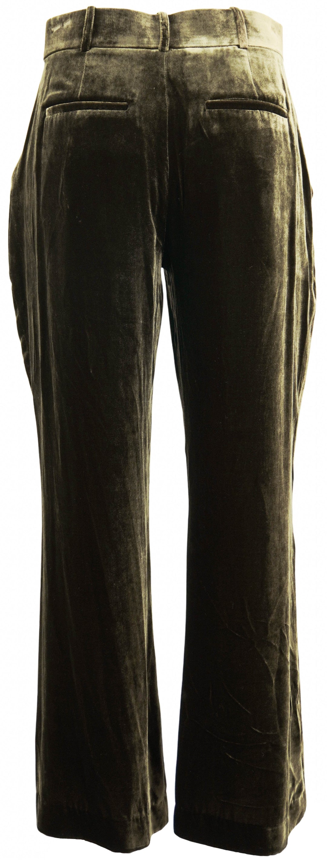 Frame Velvet Flared Trousers in Espresso - Discounts on Frame at UAL