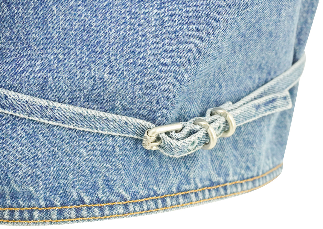 Givenchy Vouyou Denim Vest in Blue - Discounts on Givenchy at UAL