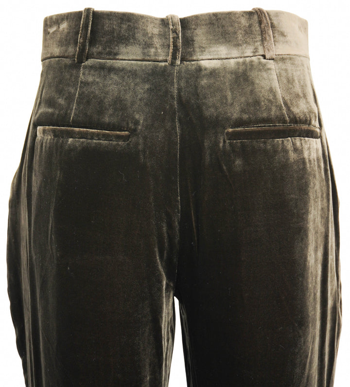 Frame Velvet Flared Trousers in Espresso - Discounts on Frame at UAL