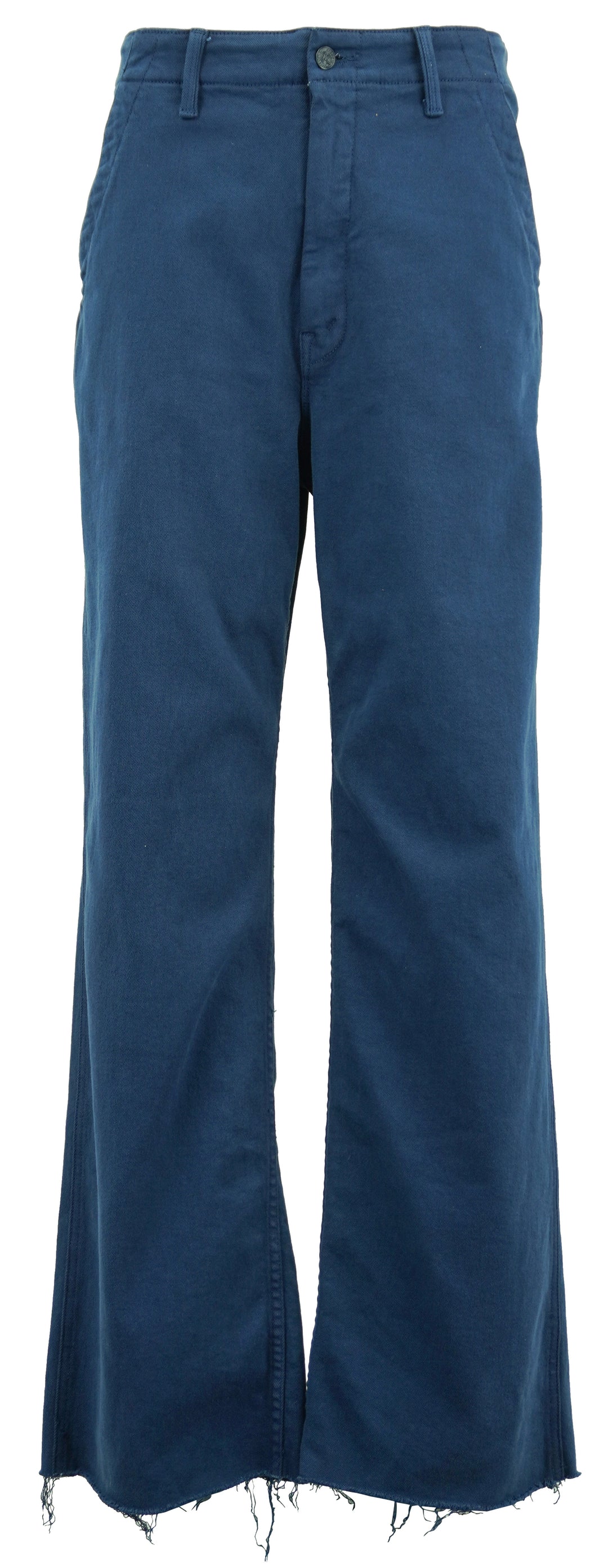 Mother The Major Zip Sneak Fray Jeans in Insignia Blue - Discounts on Mother at UAL