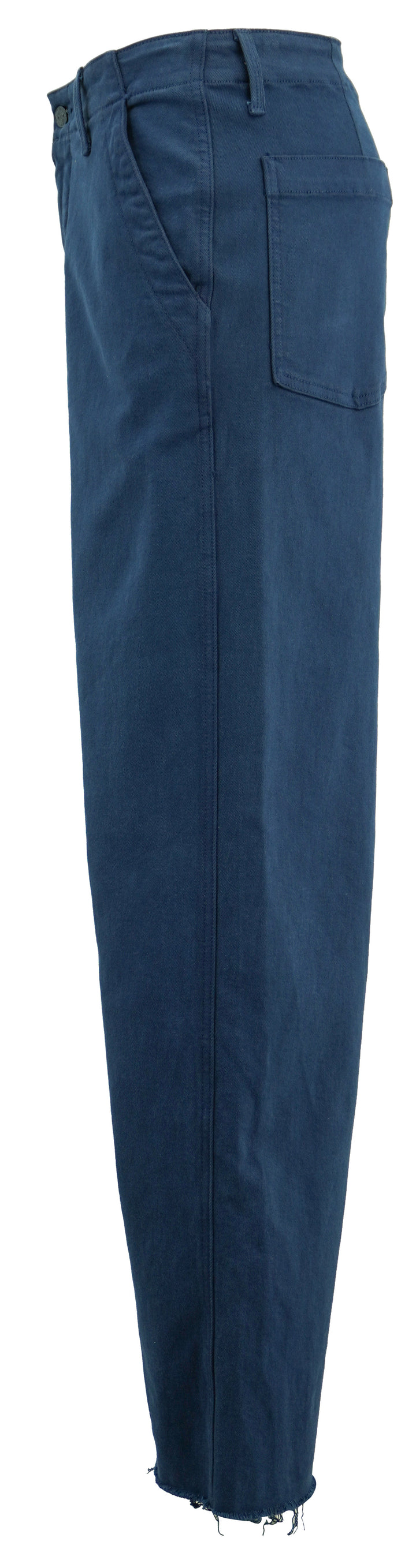 Mother The Major Zip Sneak Fray Jeans in Insignia Blue - Discounts on Mother at UAL