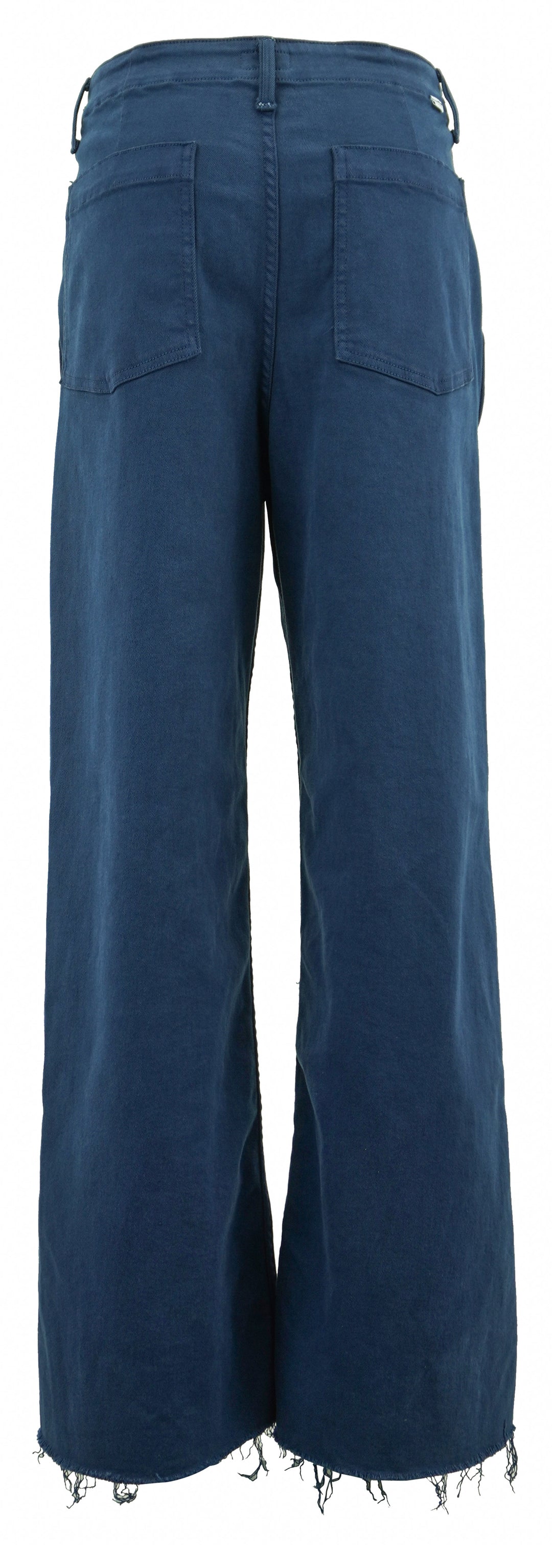 Mother The Major Zip Sneak Fray Jeans in Insignia Blue - Discounts on Mother at UAL