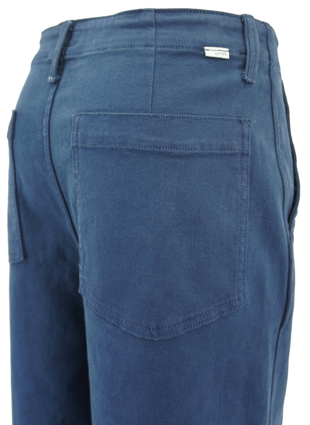Mother The Major Zip Sneak Fray Jeans in Insignia Blue - Discounts on Mother at UAL
