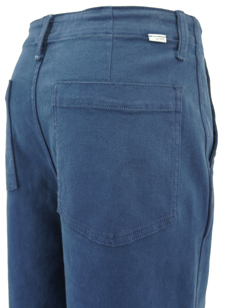Mother The Major Zip Sneak Fray Jeans in Insignia Blue - Discounts on Mother at UAL