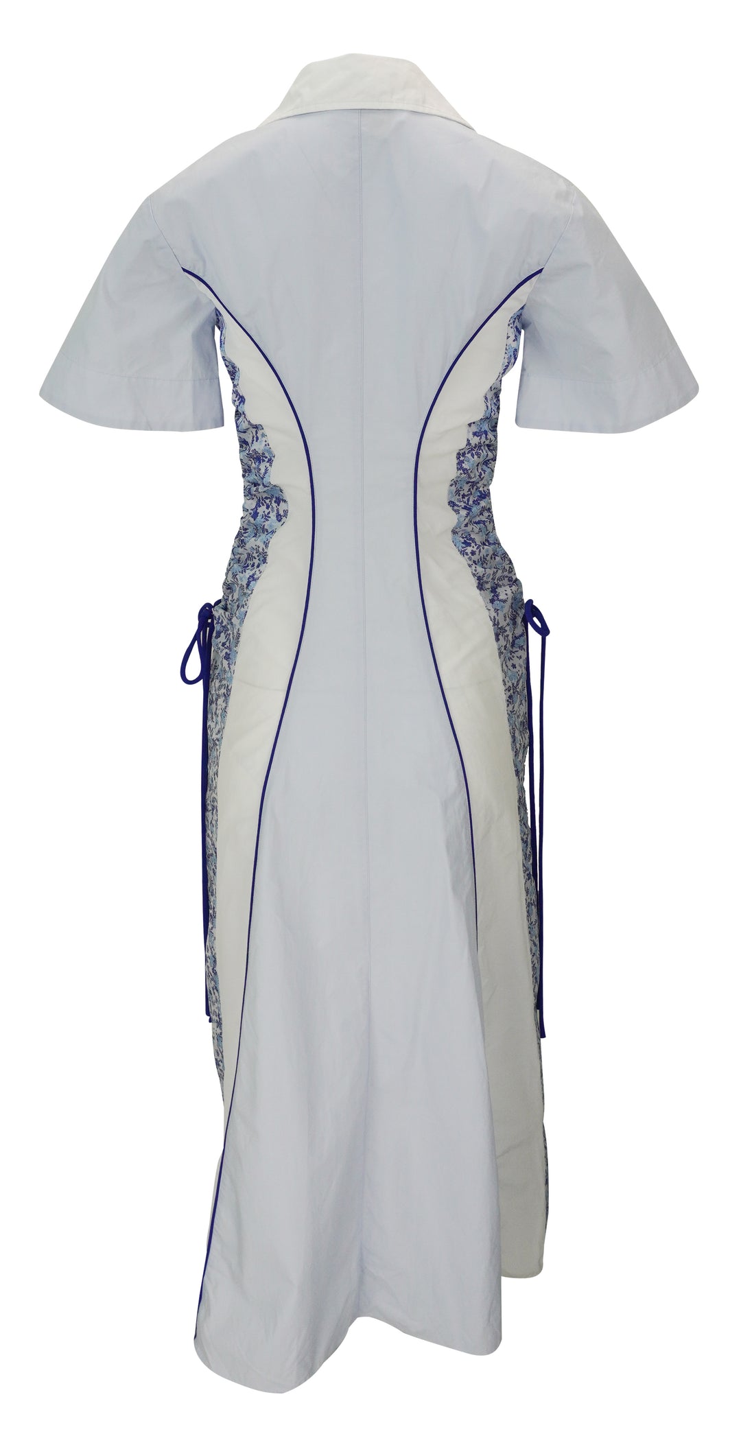 Rosie Assoulin Sporty Spice Dress in Blue and White Multi - Discounts on Rosie Assoulin at UAL