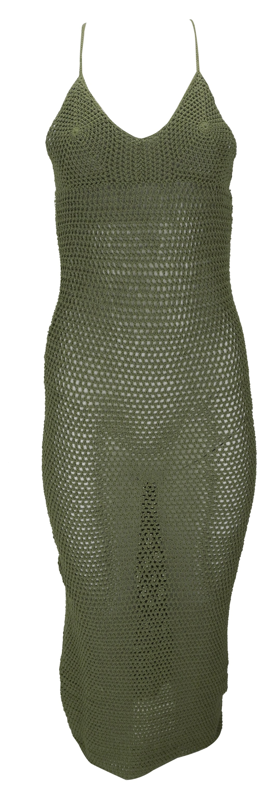 Acacia Zola Crochet Dress in Loden - Discounts on Acacia at UAL