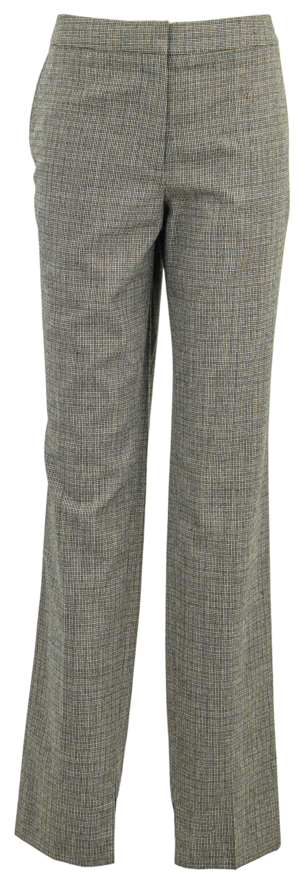 Stella McCartney Straight Leg Trousers in Grey Houndstooth - Discounts on Stella McCartney at UAL