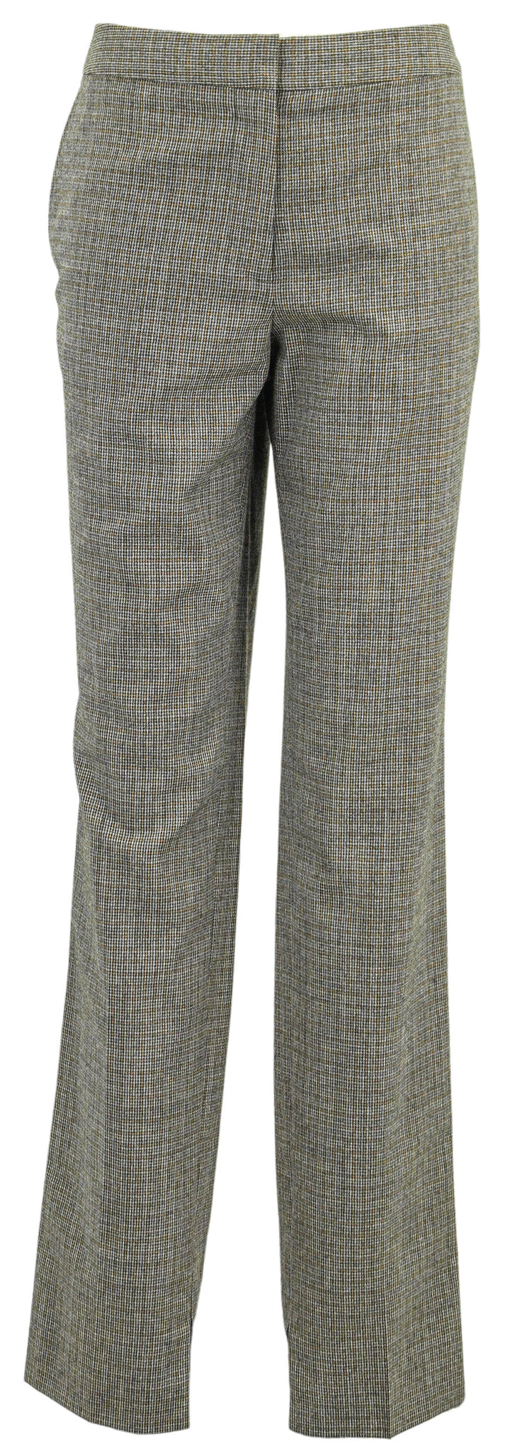 Stella McCartney Straight Leg Trousers in Grey Houndstooth - Discounts on Stella McCartney at UAL