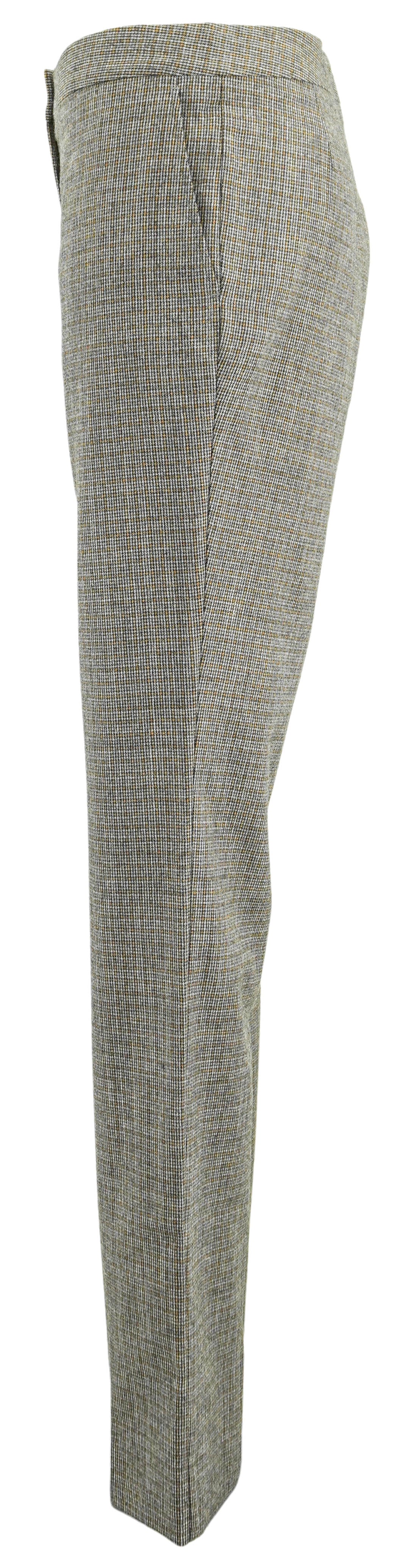 Stella McCartney Straight Leg Trousers in Grey Houndstooth - Discounts on Stella McCartney at UAL