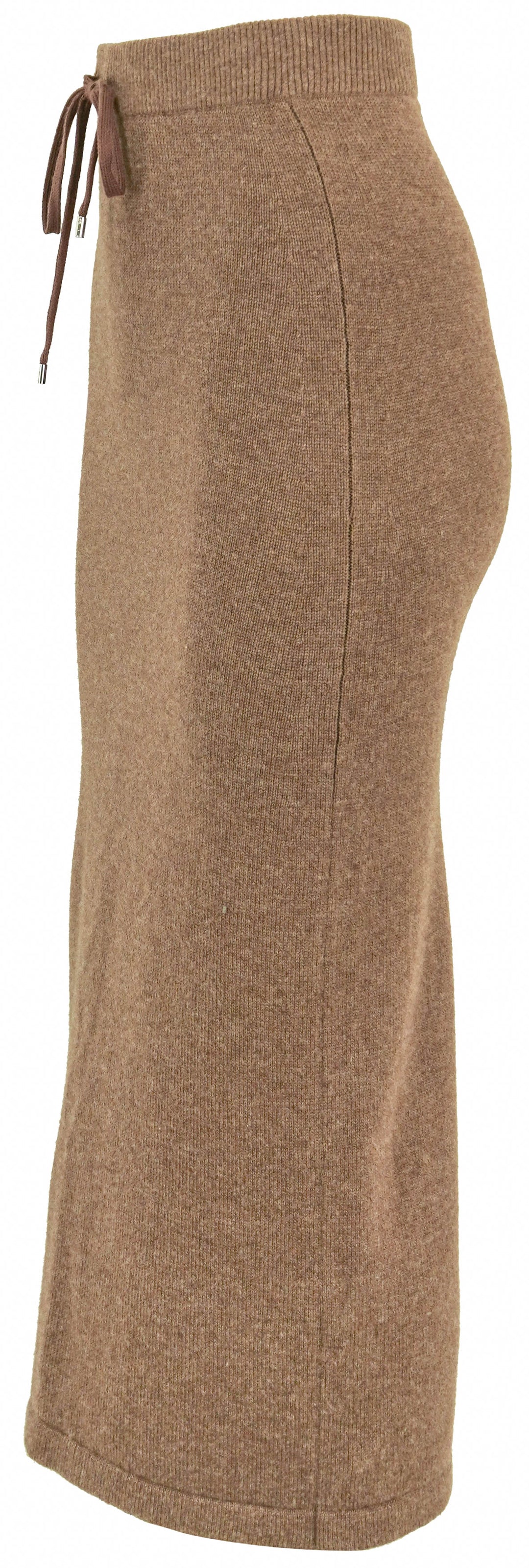 Rosetta Getty Drawstring Midi Skirt in Brown