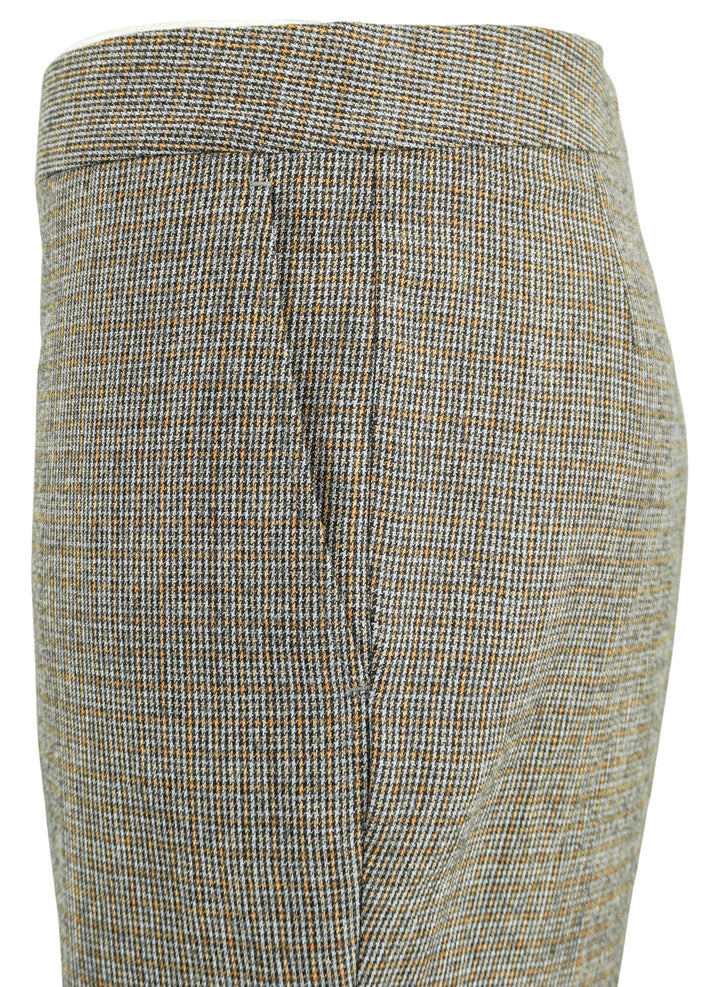 Stella McCartney Straight Leg Trousers in Grey Houndstooth - Discounts on Stella McCartney at UAL