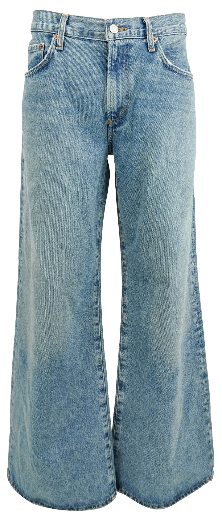 Agolde Clara Low Rise Baggy Flare in Signal - Discounts on Agolde at UAL
