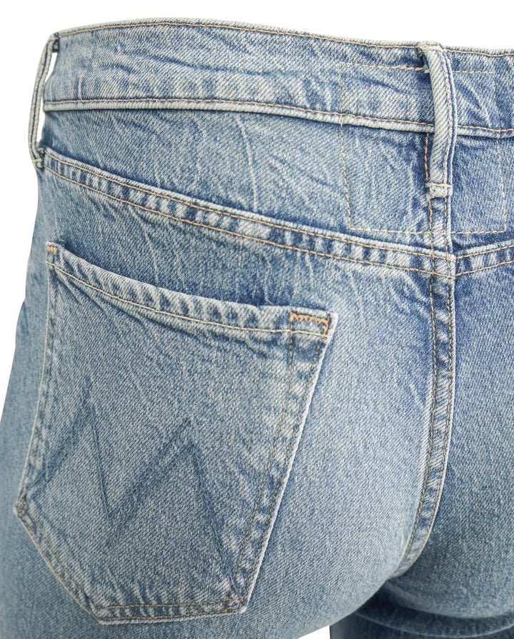 Mother The Outsider Flood Fray Denim in Are We There Yet - Discounts on Mother at UAL