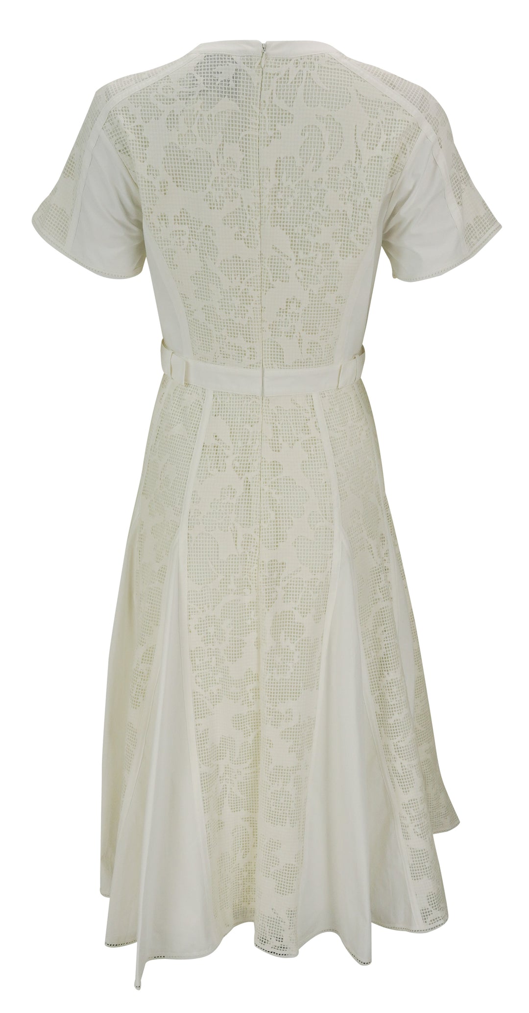 3.1 Phillip Lim Bonded Lace Midi Dress in Off-White - Discounts on 3.1 Phillip Lim at UAL