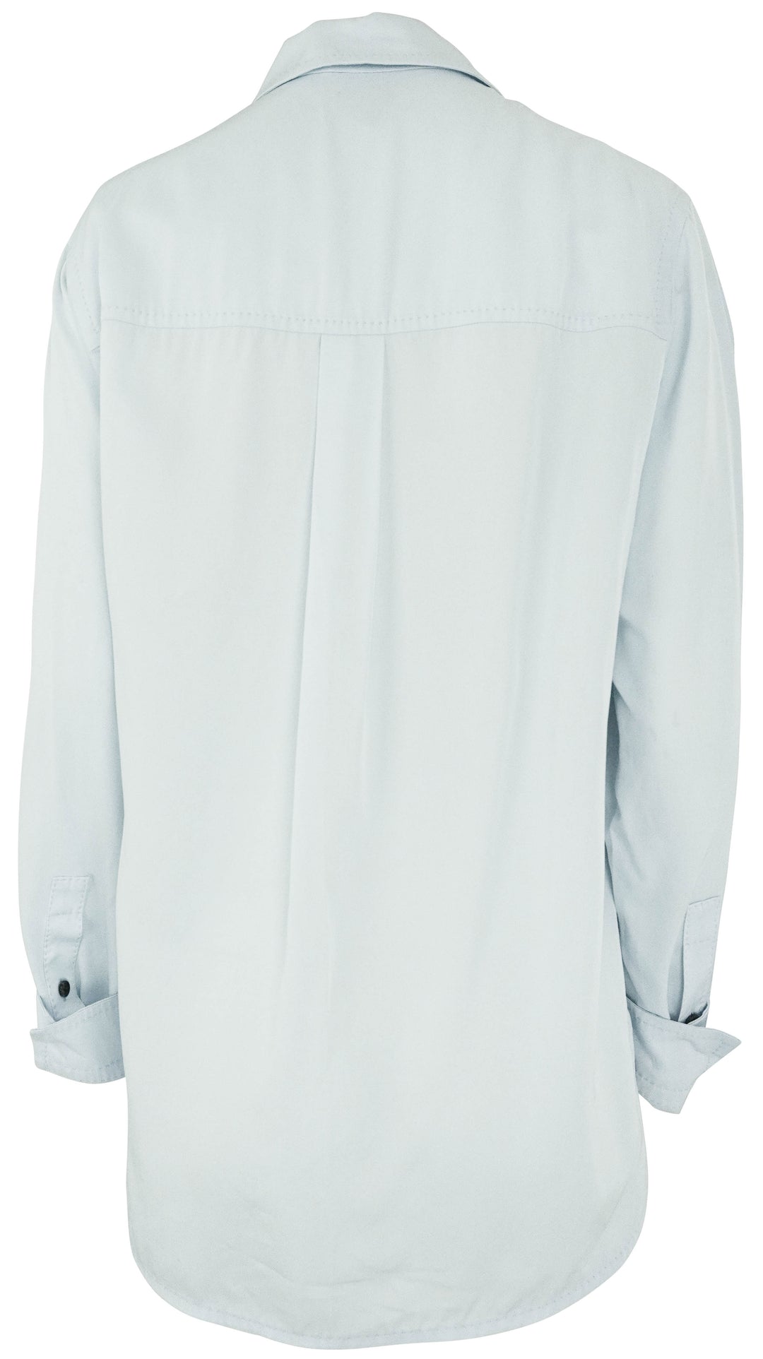 Bottega Veneta Fluid Viscose Twill Shirt in Baby Blue - Discounts on Bottega Veneta at UAL