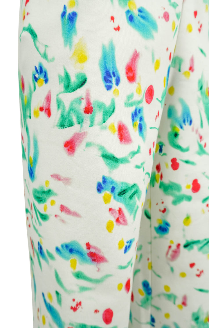 Marni Splash Loopback Organic Cotton Pants in Multi - Discounts on Marni at UAL
