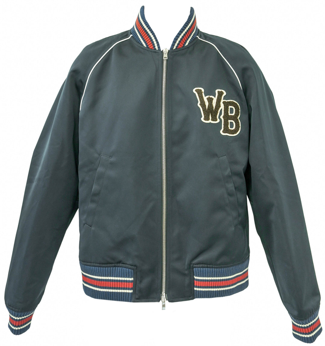 Wales Bonner Marvel Jacket in Navy - Discounts on Wales Bonner at UAL