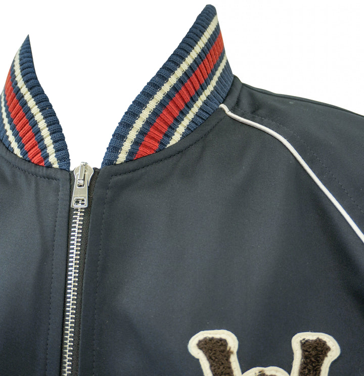 Wales Bonner Marvel Jacket in Navy - Discounts on Wales Bonner at UAL