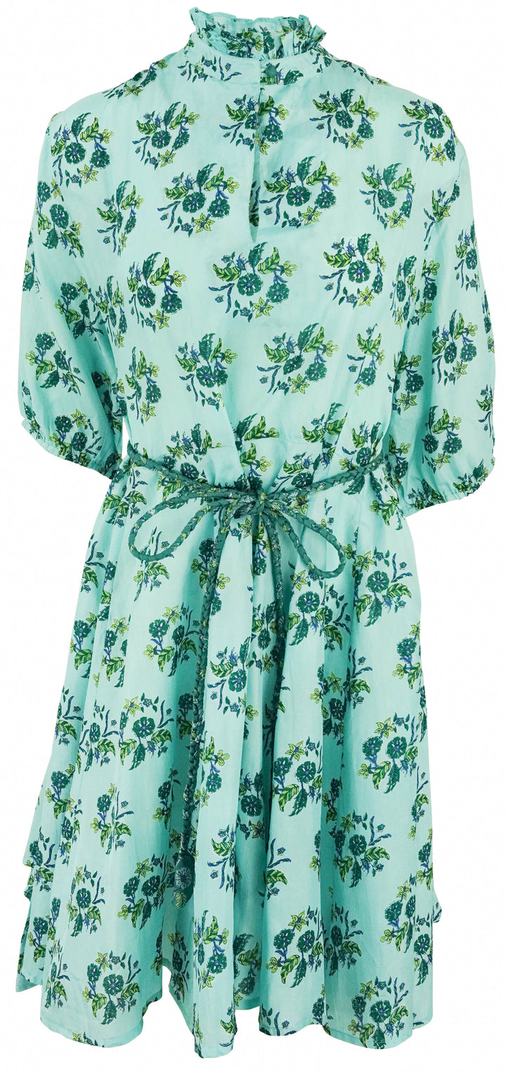 Hannah Artwear Floral Print Midi Dress in Green