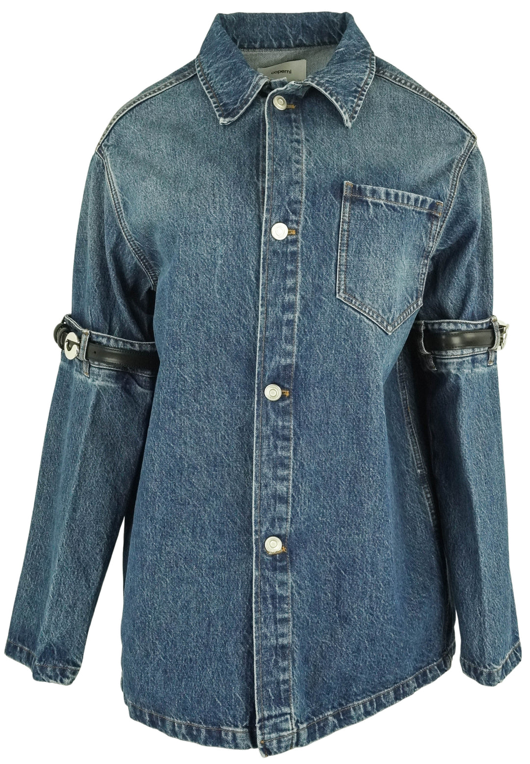 Coperni Elbow Jacket in Denim - Discounts on Coperni at UAL