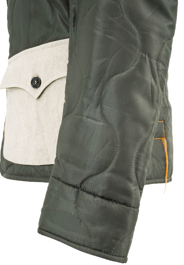 Fortela Quilted Jacket in Dark Green - Discounts on Fortela at UAL