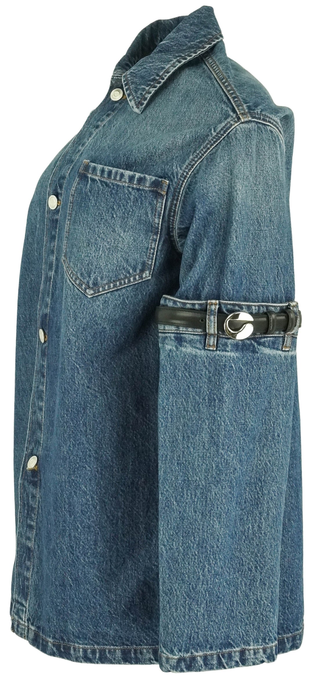 Coperni Elbow Jacket in Denim - Discounts on Coperni at UAL