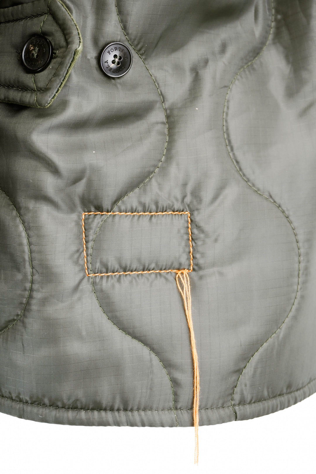 Fortela Quilted Jacket in Dark Green - Discounts on Fortela at UAL