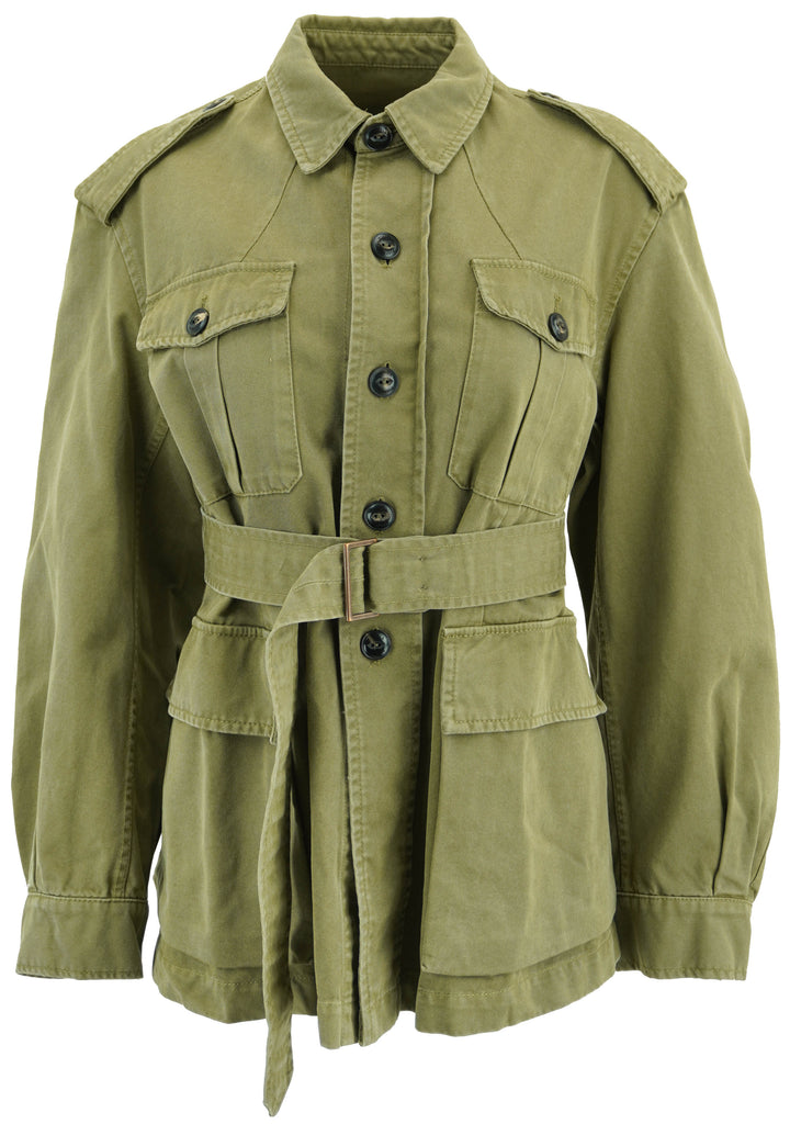 Fortela Madison Jacket in Army Green - Discounts on Fortela at UAL