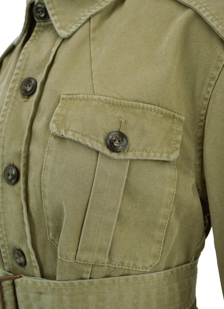 Fortela Madison Jacket in Army Green - Discounts on Fortela at UAL