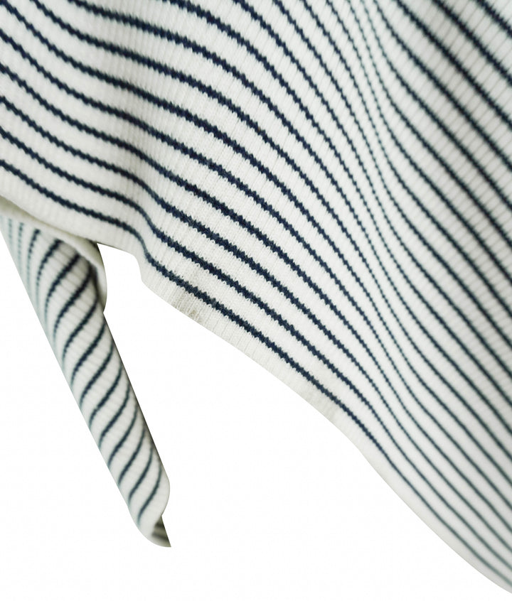 ATM Silk Blend Knit Dress in Chalk/Ink - Discounts on ATM at UAL