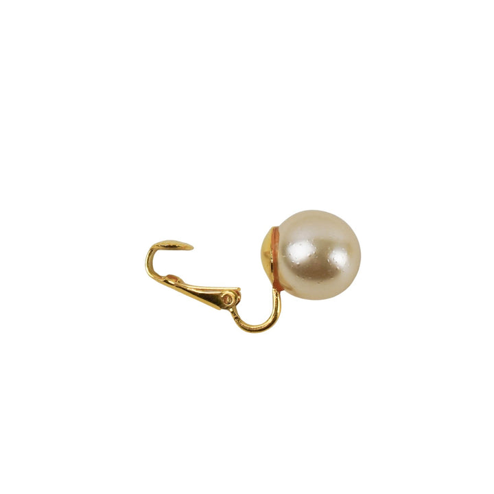 Kenneth Jay Lane Faux Pearl Clip on Earrings