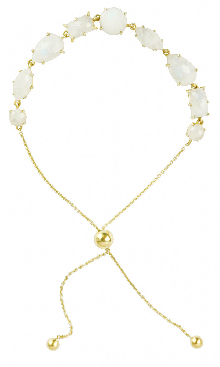 Ela Rae Gemstone Bracelet in Rainbow Moonstone - Discounts on Ela Rae at UAL