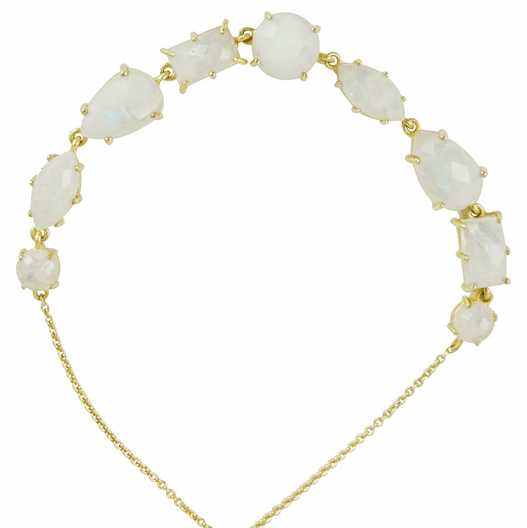 Ela Rae Gemstone Bracelet in Rainbow Moonstone - Discounts on Ela Rae at UAL